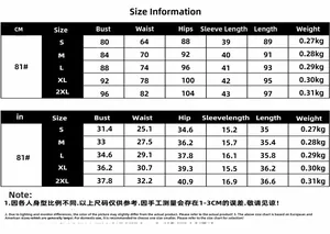 Detailed size chart for colorblock evening dress showing S to 2XL measurements