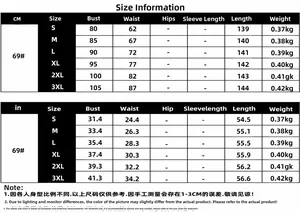 Guida alle taglie dettagliata in CM e IN per abito da sera con scollo a V da S a 3XL