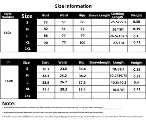 Detailed size chart for elegant evening jumpsuits with measurements in cm and inches
