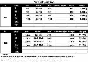 Detailed size guide table for women's jumpsuits with metric and imperial measurements S-3XL