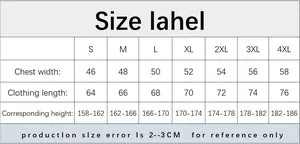 Detailed size chart for men's polo shirts including chest width and length measurements