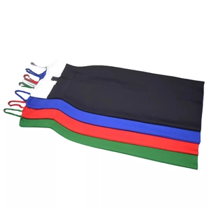 Elegante abito bandage senza maniche per donna in nero, blu, rosso, verde e bianco