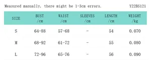 Detailed size chart for the solid color hollow-out one-piece bodysuit swimwear