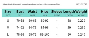 Size chart for strapless mini dress with bust, waist, and hips measurements in cm