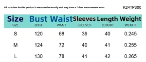 Tableau des tailles pour veste courte femme montrant les mesures du S au L
