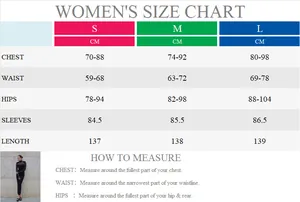 Women's sizing chart for mesh turtleneck maxi dress with detailed body measurements