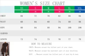 Women's sizing chart for slim fit cowl neck dress in CM covering sizes XS to XXL