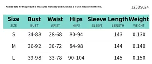 Detailed size chart for lace backless dress showing bust waist and hip measurements