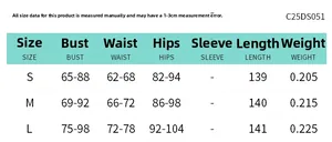 Guide des tailles pour robe longue dos nu avec mesures détaillées buste taille hanches