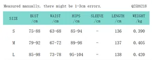 Detailed size guide for the sleeveless rhinestone maxi dress with bust and waist charts