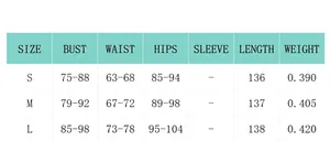 Detailed size chart for the sleeveless rhinestone maxi dress with body measurements