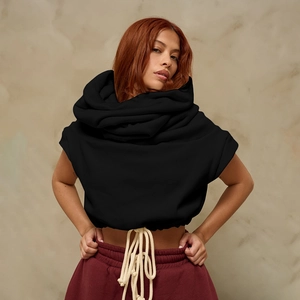 Detail of burgundy sweatpants featuring a thick off-white woven cotton drawstring