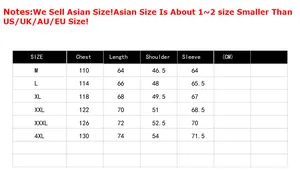 Detailed size chart for men's hooded fleece jacket showing chest, length, and sleeve measurements