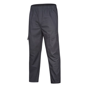 Men Casual Cargo Pants 100 Percent Cotton Multi Pocket Straight Leg Plus Size Outdoor Workwear Trousers Fashion Bottoms