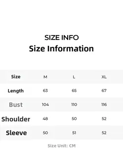 Size guide table for women's three-piece satin pajama set including M, L, and XL dimensions