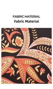 Close-up of bohemian floral print fabric texture for women's long sleeve nightdress