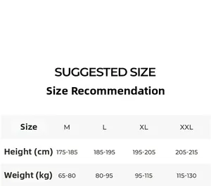 Detailed size suggestion chart for women chiffon robe with height and weight in CM and KG