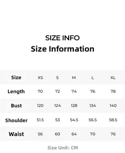 Detailed size chart for lace loungewear set with measurements for XS to XL sizes