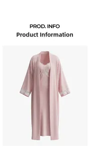 Detail of pink sleepwear set with white lace trim on cuffs and silky fabric texture
