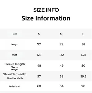 Detailed size chart for vintage geometric satin pajamas set including S M L measurements
