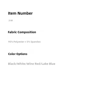 Size chart showing 95% polyester and 5% spandex material details for pajamas set