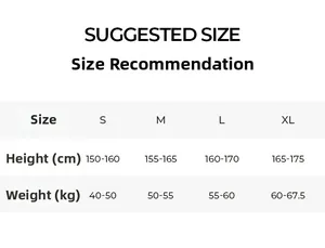 Guide des tailles avec suggestions de taille et de poids pour nuisette en satin dentelle