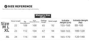 Detailed size chart for women silk nightgown with measurements for M, L, and XL sizes