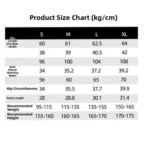 Size chart for women ice silk pajamas showing measurements from S to XL in cm and kg