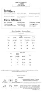 Size chart for casual print short sleeve pajama set including top and bottom dimensions