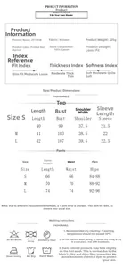 Detailed size guide for 100% cotton printed pajama set showing top and pants measurements