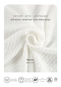Close-up of soft white knitted fabric with cable texture for cozy loungewear set