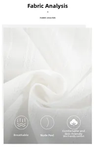 Detail of white jacquard cotton fabric with breathable texture and soft rib knit pattern