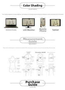 Guide détaillé du tableau des tailles avec instructions de mesure et infos sur les couleurs