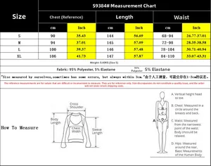 Size chart for V-neck sleeveless elegant evening dress with S-XL measurements