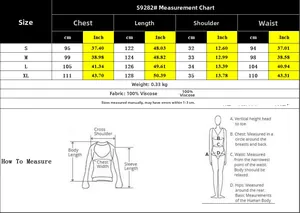Detailed size chart for V-neck sleeveless dress with measurements from S to XL in cm and inch