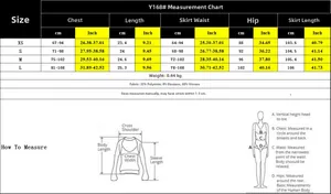 Tableau des tailles détaillé pour ensemble haut court rayé et pantalon avec mesures en cm et pouces