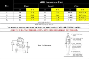 Detailed size chart for the leopard print maxi dress showing bust and waist measurements