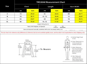 Detailed size chart for fringe halter top showing chest and length in cm and inches