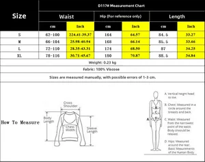 Detailed size chart for blue floral maxi skirt with waist and hip measurements