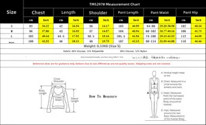 Guide des tailles pour ensemble haut sans manches et pantalon avec mesures en CM