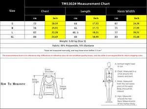 Detailed size chart for lace camisole showing measurements from S to XL in cm and inches