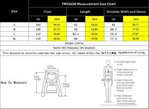 Detailed size chart for plaid colorblock sweatshirt with measurements in CM and Inches