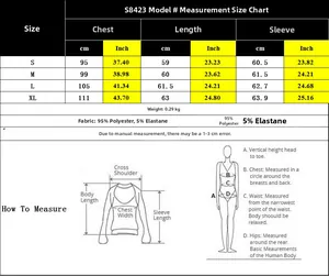 Detailed size chart for lace splicing long sleeve top with fabric and measurement guide