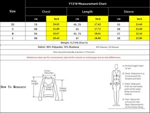 Size chart showing bust and length for slim fit off-shoulder long sleeve women's t-shirt