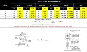 Tableau des tailles pour combinaison moulante évasée avec nœud, dimensions en cm et pouces