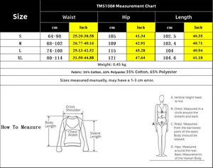 Size chart for women's high waist straight leg trousers showing S-XL measurements in cm and inch