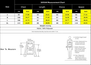 Detailed size measurement chart for long sleeve printed babydoll dress with fit guidance