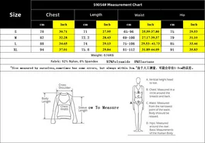 Detailed size chart for lace patchwork sleeveless bodysuit with fabric and measurement guide