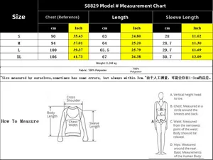 Size chart for women's sleeveless lapel top showing chest and length in cm and inches