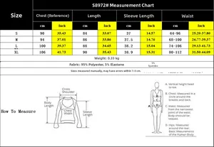 Detailed sizing chart for ribbed batwing sleeve dress with polyester and spandex fabric info